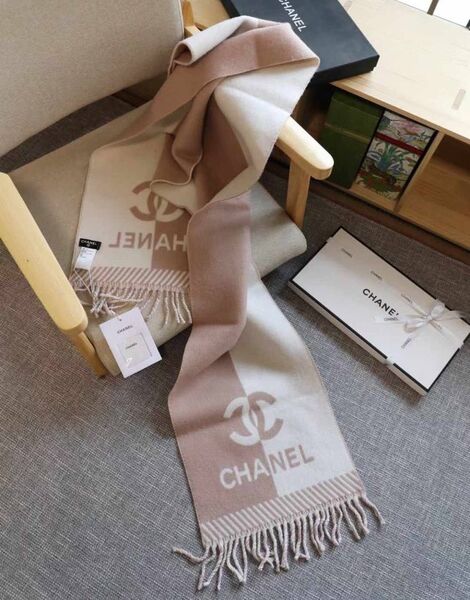 Шарф Chanel женский кашемир розовый 169046
