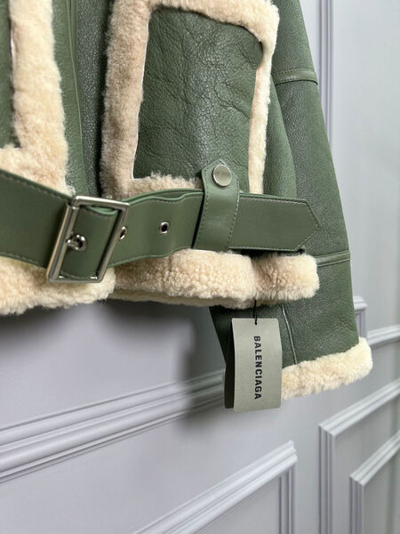 Дубленка Acne Studios женский кожа swift темно-зеленый 97534-4