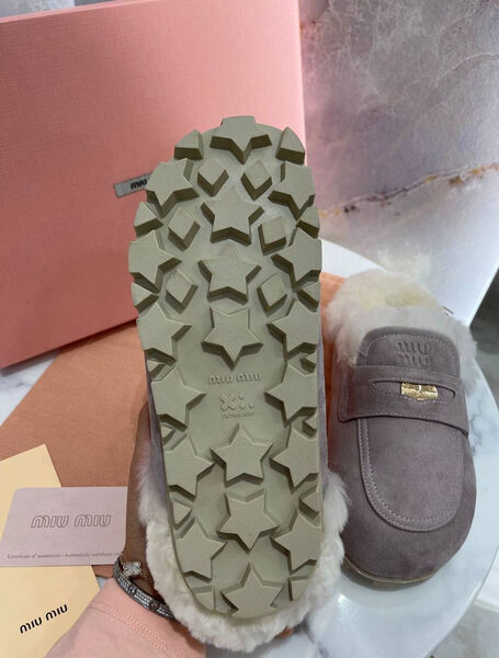 Мюли Miu Miu женский замша графитовый 163436-2