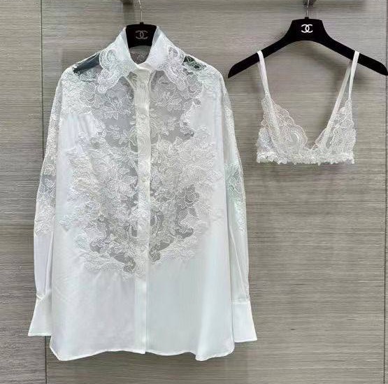 Рубашка Ermanno Scervino женский белый 155655
