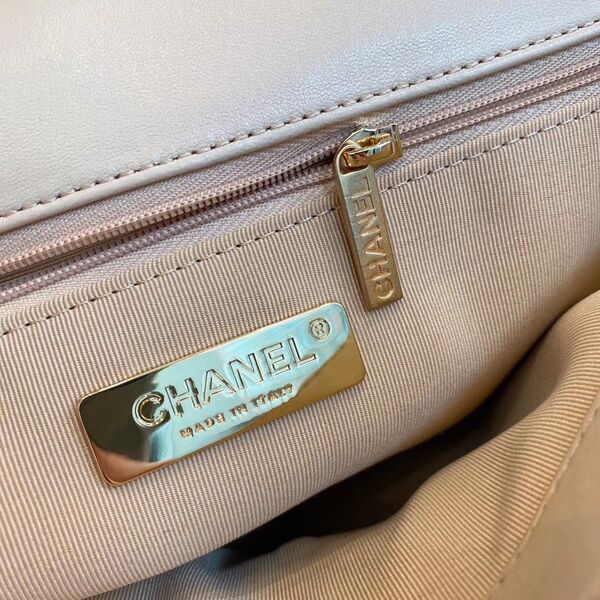 Сумка Chanel (30 см) женский кожа бежевый 73561-8