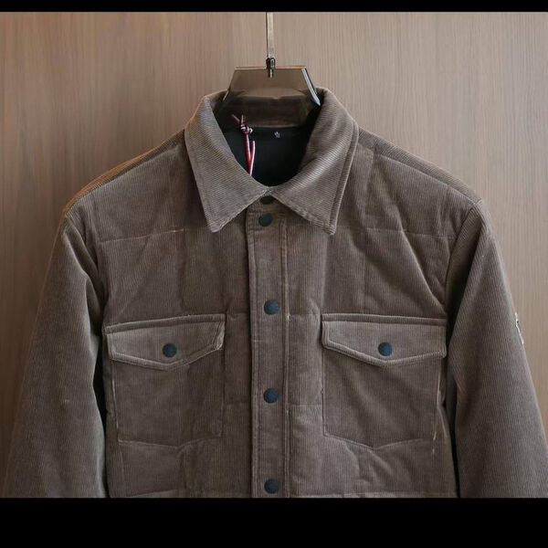 Мужская куртка Moncler мужской вельвет 200527-2