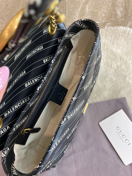 Сумка Gucci Marmont женский кожа черный 97057-3