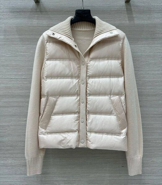 Бомбер Loro Piana женский бежевый 199295