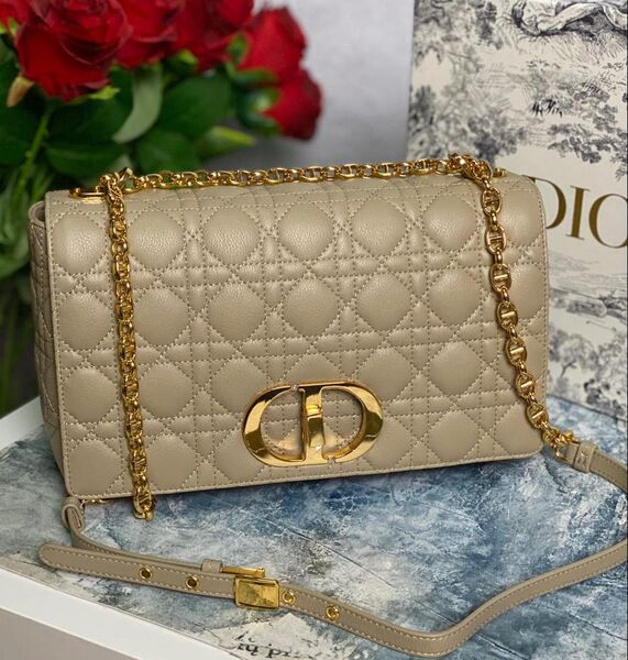 Сумка Christian Dior женский кожа бежевый 74036