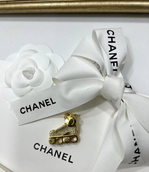 Брошь-кулон Chanel бронзовый 137460-4