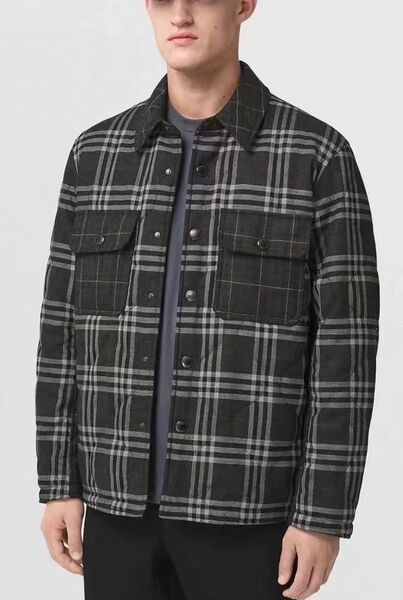 Мужская куртка двусторонняя Burberry мужской черный 166561
