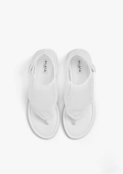 Сандалии Alaïa женский сетка белый 192705-2