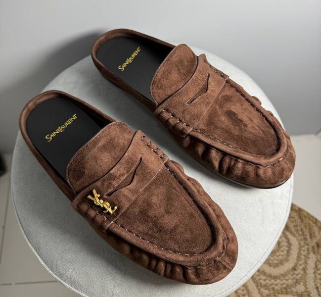Сабо Saint Laurent женский замша 187201