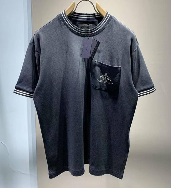 Мужская футболка Prada мужской синий 174537
