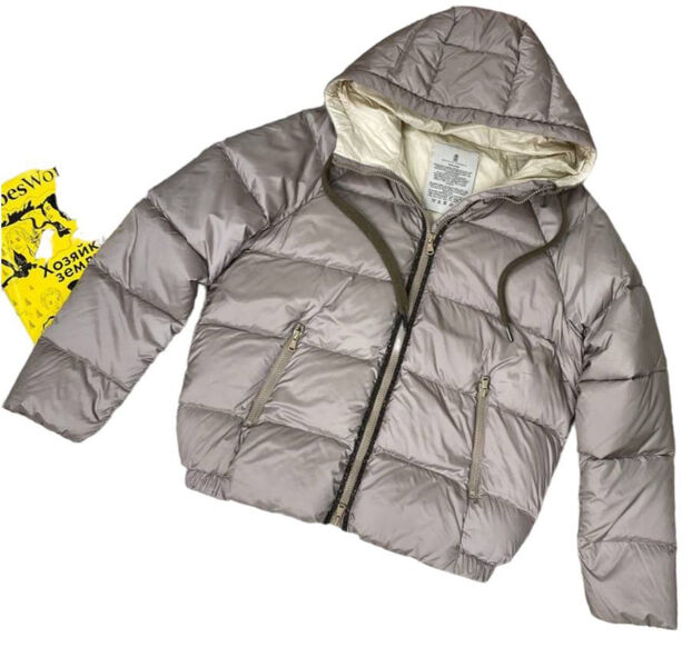Пуховик Brunello Cucinelli женский графитовый 133257