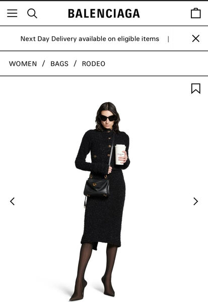 Сумка Balenciaga женский кожа черный 150386-4