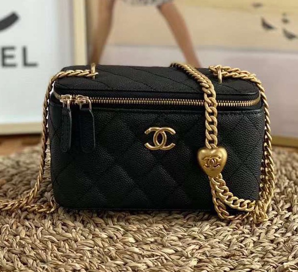 Сумка Chanel женский кожа черный 118807