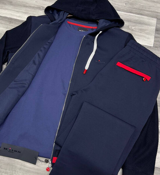 Мужской костюм Kiton мужской синий 142476-2