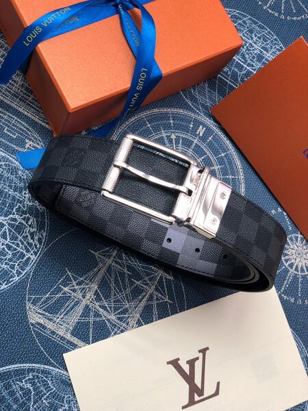 Мужской ремень Louis Vuitton мужской канва графитовый 52677-2