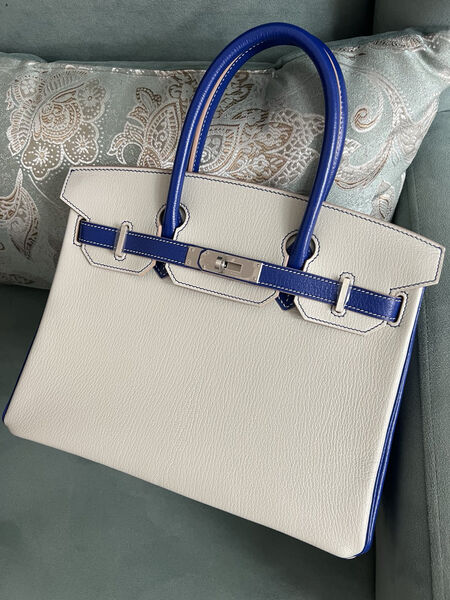 Сумка Hermès Birkin 30 женский кожа графитовый 139368-4