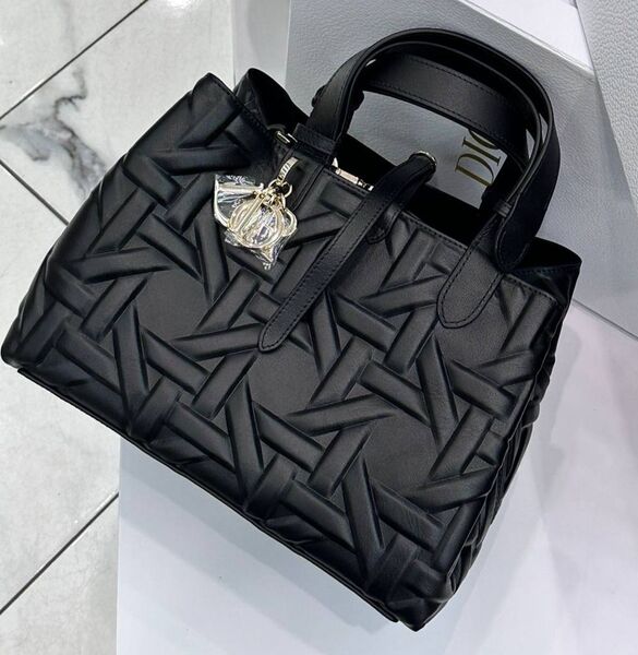 Сумка Christian Dior женский кожа черный 164490