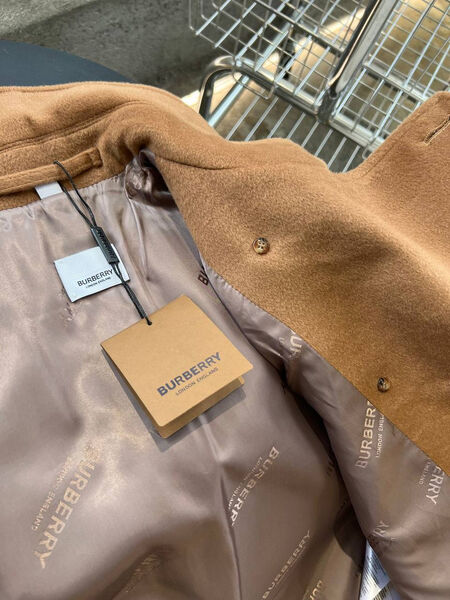 Пальто Burberry женский бежевый 200248-5