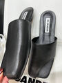 Шлепки Jil Sander женский кожа черный 155623-5