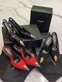 Туфли Saint Laurent женский кожа черный 81038-5