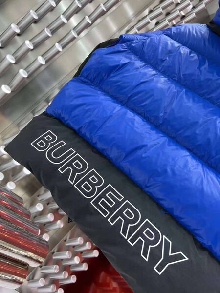 Мужской пуховик Burberry мужской синий 161330-10
