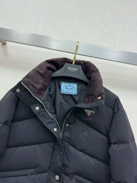 Пуховик Prada женский синий 199860-2