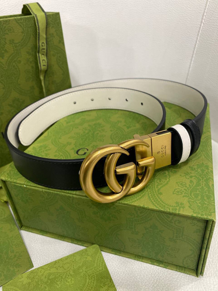 Женский ремень Gucci женский кожа бежевый 21641-2