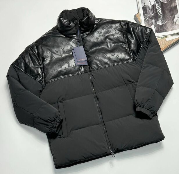 Мужской пуховик Louis Vuitton мужской черный 168863