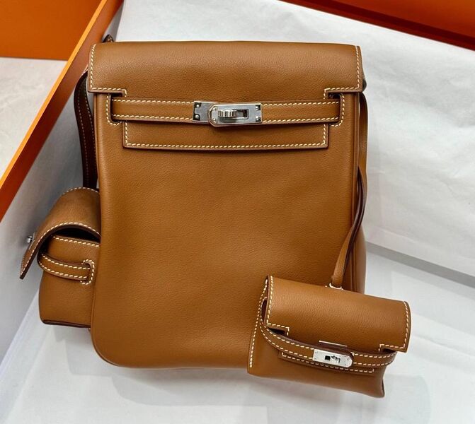 Рюкзак Hermès женский светло-бежевый 200772