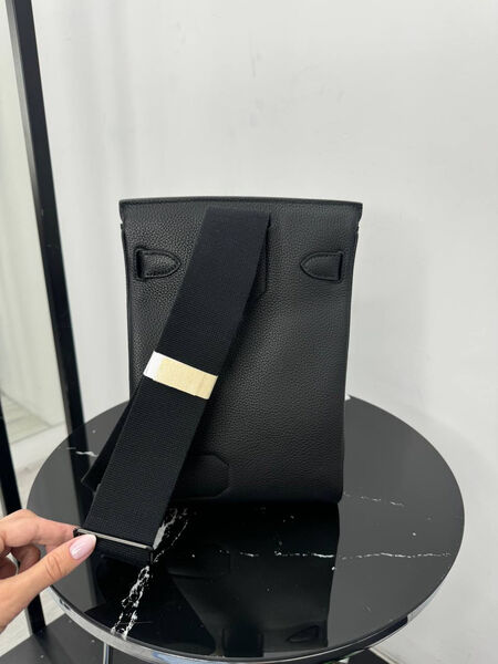 Мужская сумка слинг Hermès мужской кожа черный 193867-2