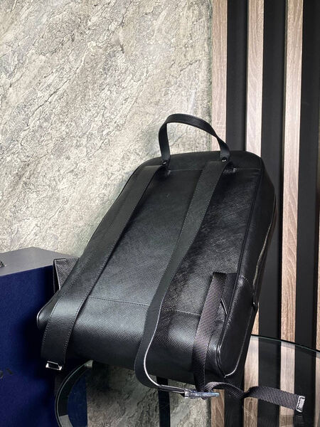 Мужской рюкзак Prada мужской кожа черный 145930-5