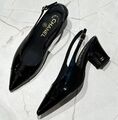 Туфли Chanel женский кожа черный 146186-1