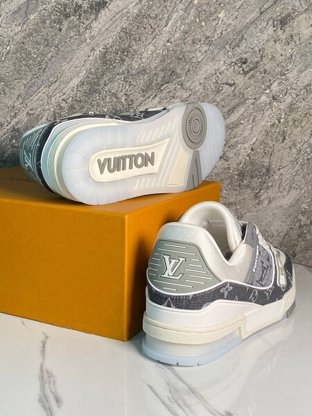 Мужские кроссовки Louis Vuitton мужской текстиль графитовый 173380-10