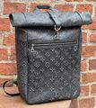 Мужской рюкзак Louis Vuitton мужской кожа черный 134333-1