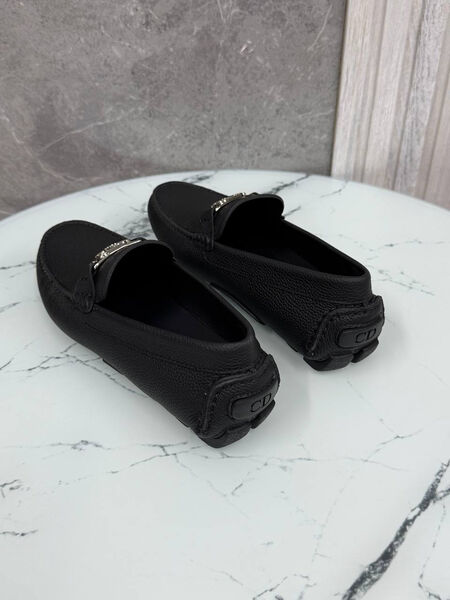 Мужские мокасины Christian Dior мужской кожа черный 185703-4