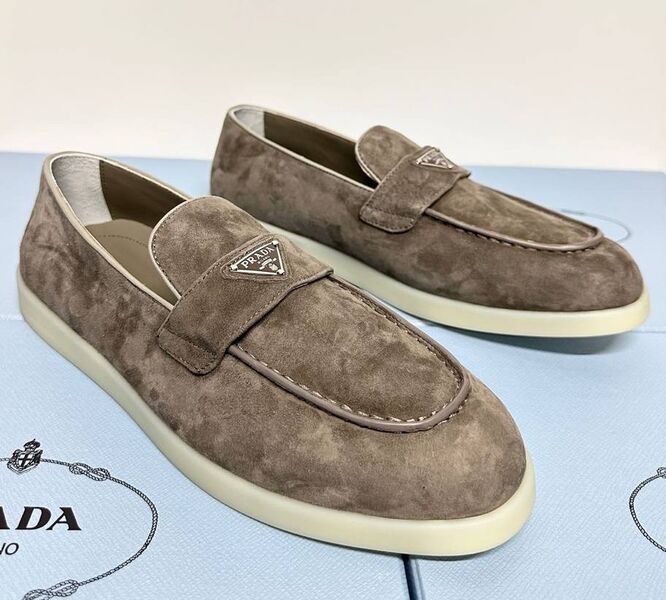 Мужские лоферы Prada мужской замша 185095