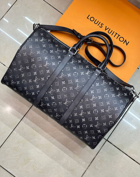 Дорожная сумка Louis Vuitton мужской кожа черный 167110-2