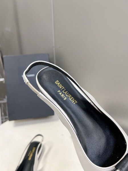 Туфли Saint Laurent женский кожа белый 116768-4