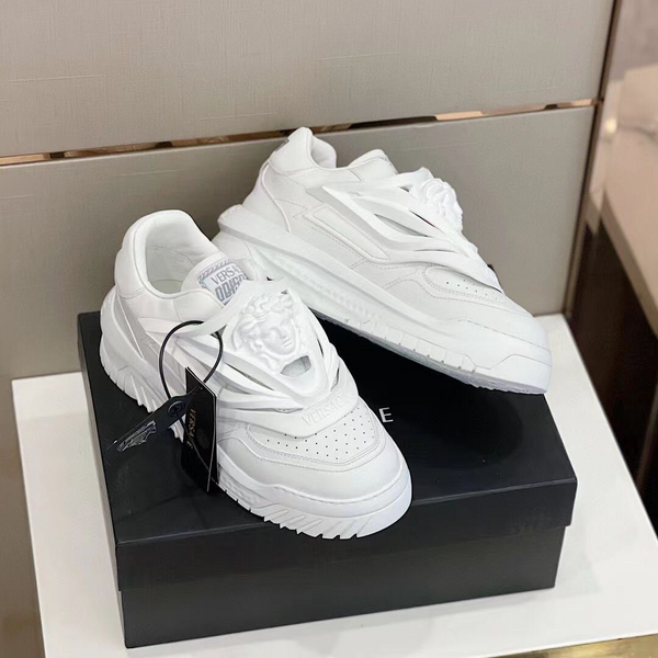 Кроссовки Versace женский кожа белый 36647-5