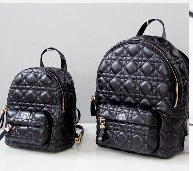 Рюкзак Christian Dior женский кожа черный 65033-2