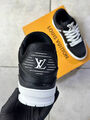 Мужские кроссовки Louis Vuitton мужской кожа черный 168548-5