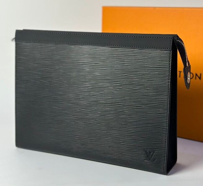 Мужской клатч Louis Vuitton мужской кожа черный 110746