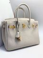 Сумка Hermès Birkin 30 ручная работа женский кожа белый 75333-3