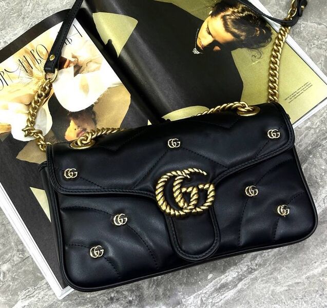 Сумка Gucci женский кожа черный 134281