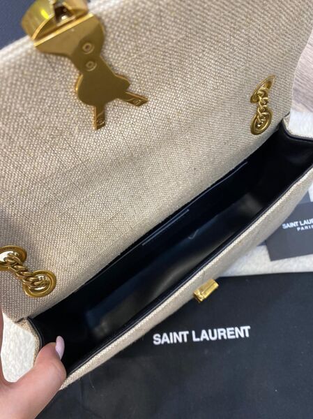 Сумка Saint Laurent женский ткань графитовый 77415-3