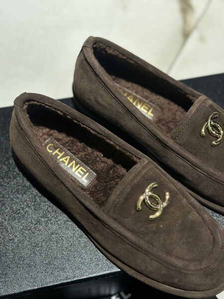Лоферы Chanel женский замша 166956-3