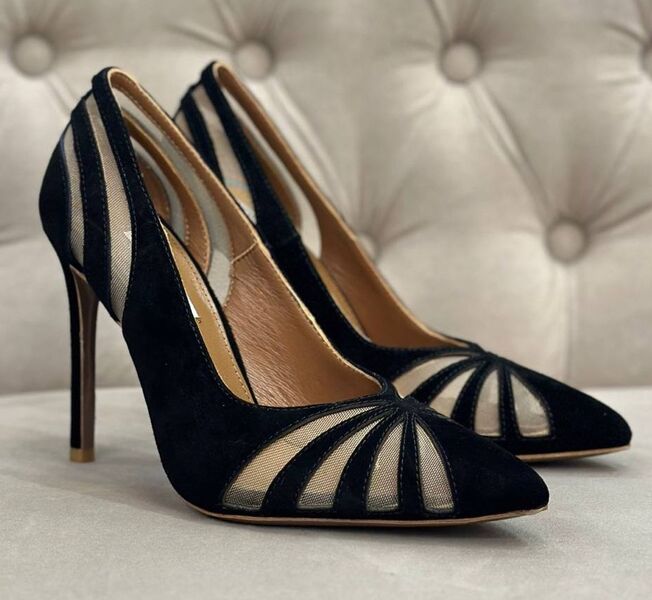 Туфли Aquazzura женский замша черный 137129
