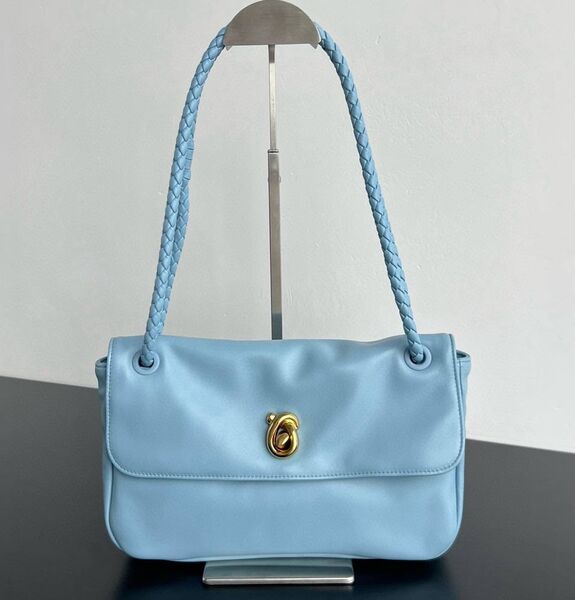 Сумка Bottega Veneta Madison женский кожа бирюзовый 197082