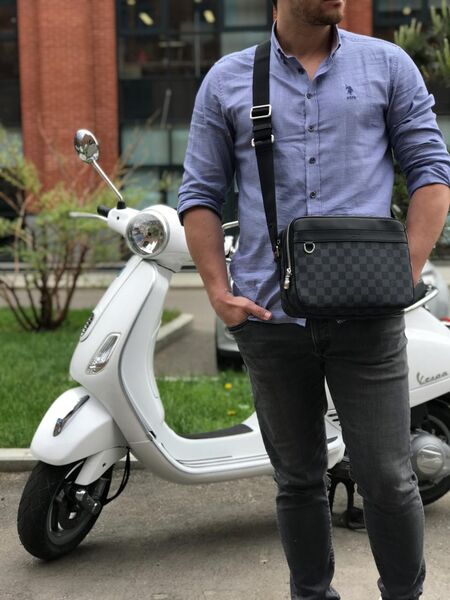 Мужская сумка мессенджер Louis Vuitton мужской канва графитовый 41191-2