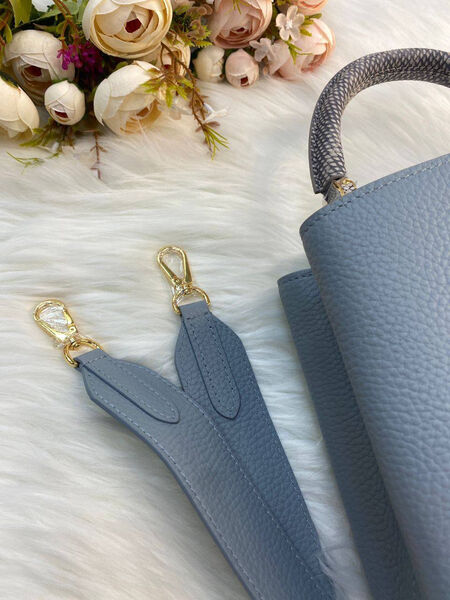 Сумка Louis Vuitton Capucines женский кожа графитовый 122821-7